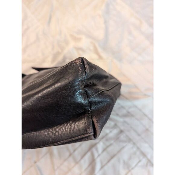 Vintage Radley London Black Leather Tote Shoulder bag, Top Grab Handle - Picture 6 of 9
